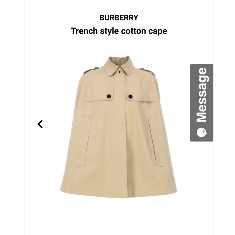 Burberry trench cape